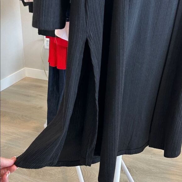 Maurices Black Ribbed Long Sweater Duster - Picture 4 of 5